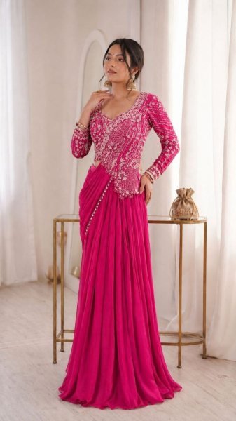 Refined Pink Rangoli Lehenga Choli with Embroidery Sequence Work For Special Occasions  Bridal Lehenga Choli