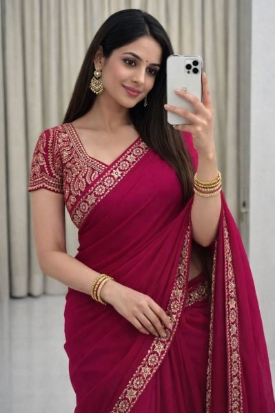 Refined Pink Rangoli Silk Saree with Multi Embroidery Sequins Work for Wedding Wear Silk Sarees Wholesale