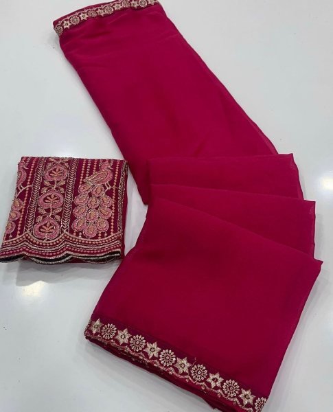Refined Pink Rangoli Silk Saree with Multi Embroidery Sequins Work for Wedding Wear Silk Sarees Wholesale