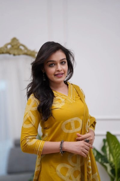 Refined Yellow Ready to Wear Chanderi Kurti with Matching Pant and printed dupatta at Wholesale Rate  Straight Cut Long Kurtis