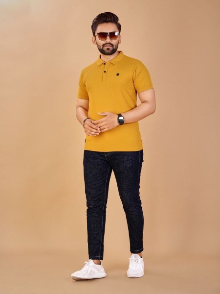 Regular Wear Mens Lycra T shirt Mens Short Kurta