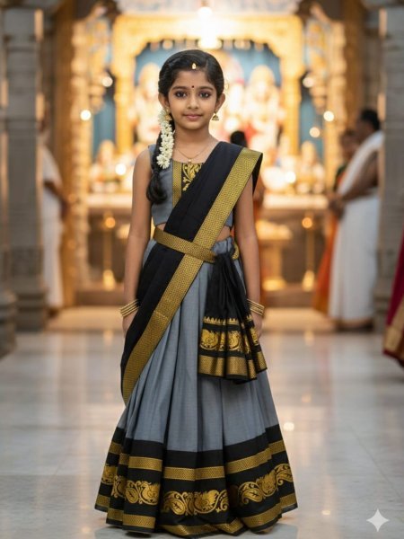 Remarkable Black Silk Lehenga Choli Set with Dupatta for Wedding Wear Kurtis