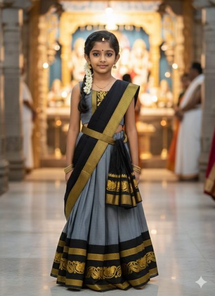 Remarkable Black Silk Lehenga Choli Set with Dupatta for Wedding Wear Girls Wear