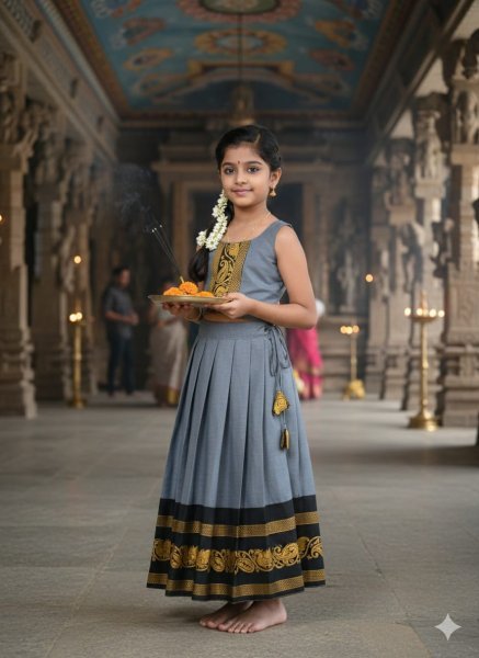 Remarkable Black Silk Lehenga Choli Set with Dupatta for Wedding Wear Girls Wear