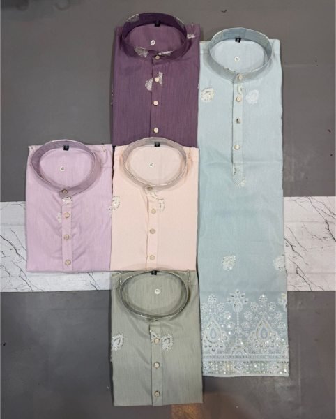 Remarkable Sage Green Sequence Work Short Kurta for Boutique and Reseller Buyers Kurta Pajama Wholesale
