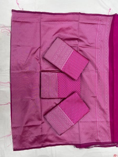 Revolutionary Pink Soft Lichi Silk Saree with Rich Pallu at Manufacturer Rate Silk Sarees Wholesale