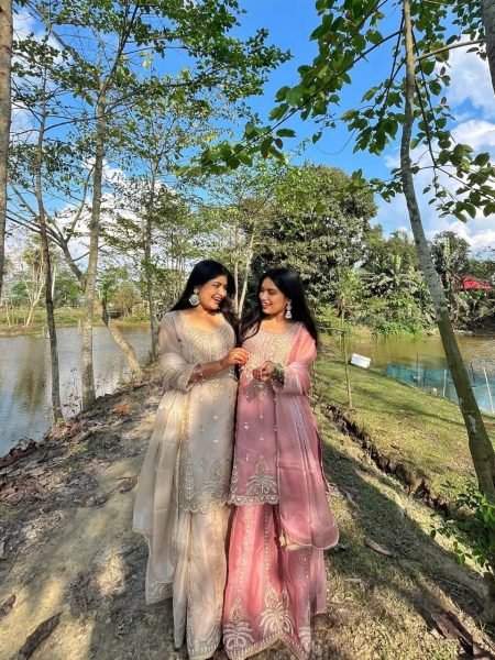 Rich Pink Women Stylish Sharara Dress for Festive Occasions Ready To Wear Collection