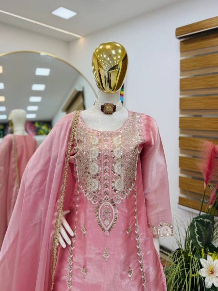 Rich Pink Women Stylish Sharara Dress for Festive Occasions Ready To Wear Collection