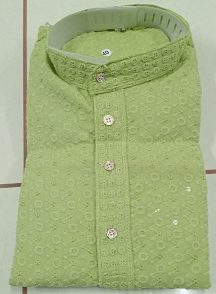 Rich Pista Lucknowi Kurta for Men with Full Sleeves at Manufacturer Rate Kurta Pajama Wholesale