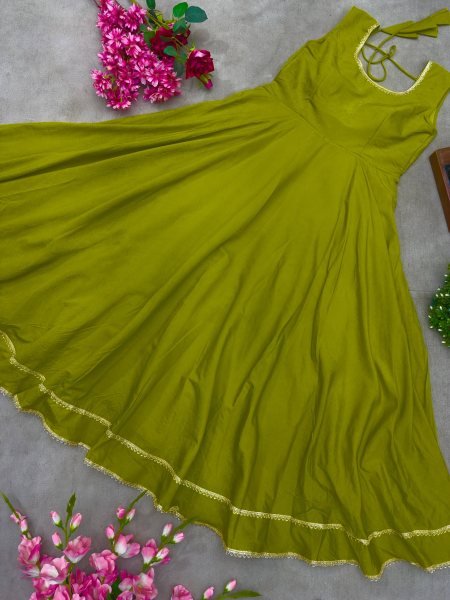 Roman Simmer Silk Palazzo Set with Gota Lace and Embroidered Dupatta Perfect for Diwali  Anarkali Kurtis 
