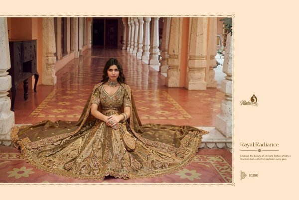 Royal Bridal Mahedi Green Banarasi Silk Lehenga with Heavy Embroidery Work For Wholesale Rate Bridal Lehenga Choli