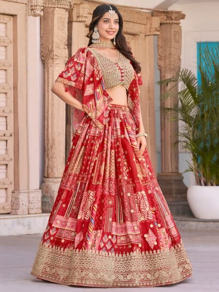 Stunning Chinnon Silk Lehenga with Heavy Zari Work Grand Wedding Bridal Look  Designer Lehenga Choli