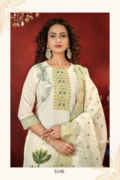Royal Export Collection Fancy Silk Readymade 3 Piece Suit 3 Piece Kurti Set