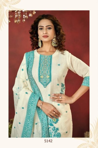 Royal Export Collection Fancy Silk Readymade 3 Piece Suit 3 Piece Kurti Set
