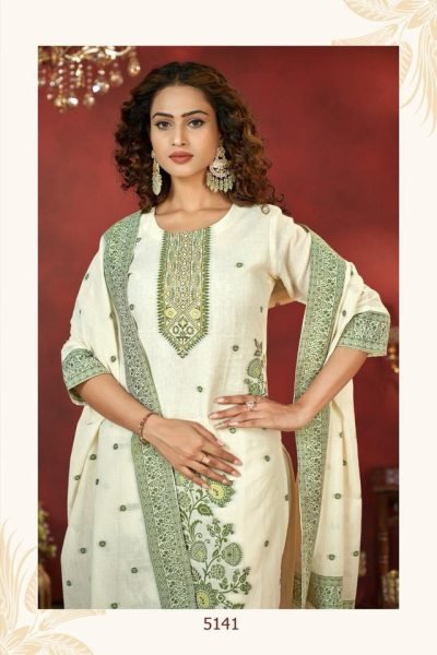 Royal Export Collection Fancy Silk Readymade 3 Piece Suit 3 Piece Kurti Set