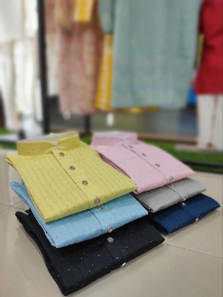 Royal Jacquard Silk Kurta Set for Men Festive Elegance with Cotton Comfort Mens Wear