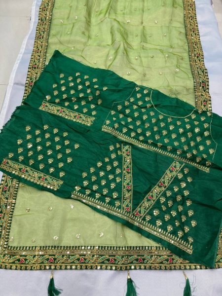 Royal Organza Embroidered Saree with Designer Butti   Lace Border Banglory Silk Festive Wear Textile Exporters Surat Organza Sarees Wholesale