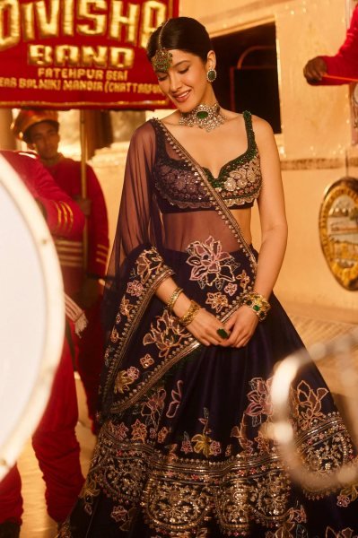 Royal Purple Kasturi Silk Lehenga Choli with Multi Thread  Dori and Sequins Work For Wedding Designer Lehenga Choli