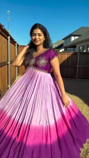 Royal Purple Mulmul Anarkali Gown Premium Embroidery & Soft Cotton Feel Anarkali Kurtis 
