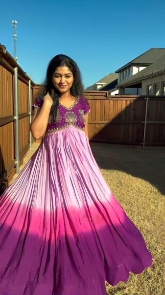 Royal Purple Mulmul Anarkali Gown Premium Embroidery & Soft Cotton Feel Anarkali Kurtis 