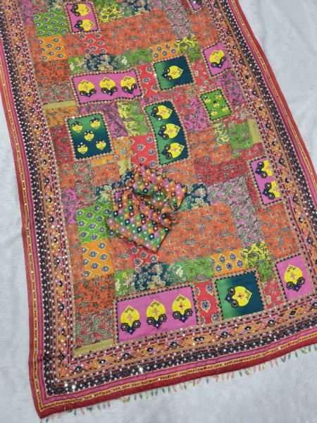 Royal Rani Pink   Coral Multi Color Heavy Embroidered Designer Saree Bollywood Fancy Sarees Wholesale