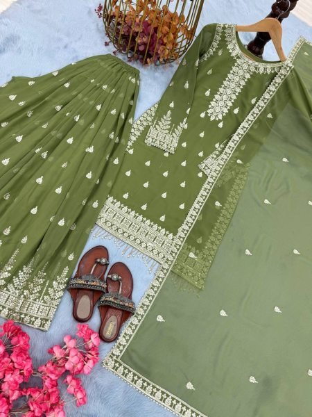 wholesale embroidered sharara suit with dupatta for festive season Ready To Wear Collection