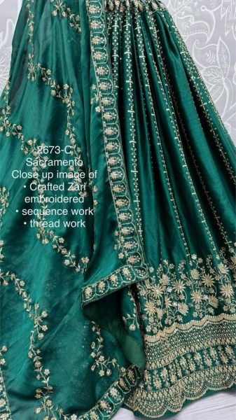 Royal Satin Chiffon Lehenga Choli Zari Embroidered Lehenga Choli Best Quality Bridal Lehenga Choli