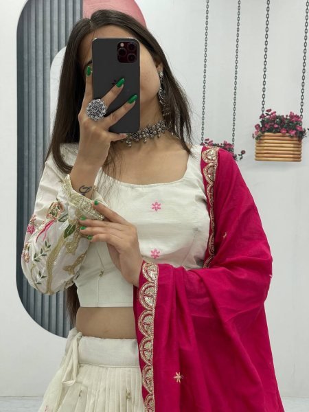 Royal Vichitra Lehenga with Embroidered Dupatta Perfect for Festive Occasions Designer Lehenga Choli