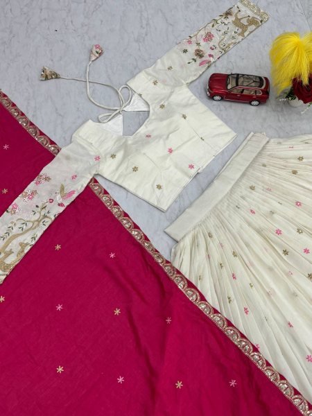 Royal Vichitra Lehenga with Embroidered Dupatta Perfect for Festive Occasions Designer Lehenga Choli