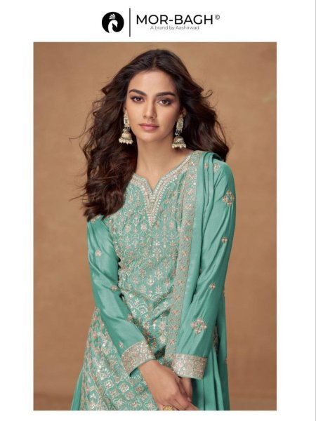 Rushika By Aashirwad Creation Exclusive Designer Party Wear Readymade Sarara Suit  Designer Plazzo Salwar Suits Wholesale