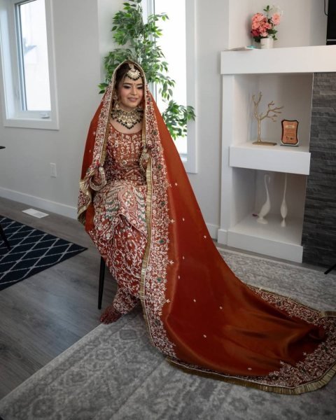 Heavy Crepe Silk Punjabi Salwar Suit with Sequence Work and Dupatta Wedding Wear Ready To Wear Collection