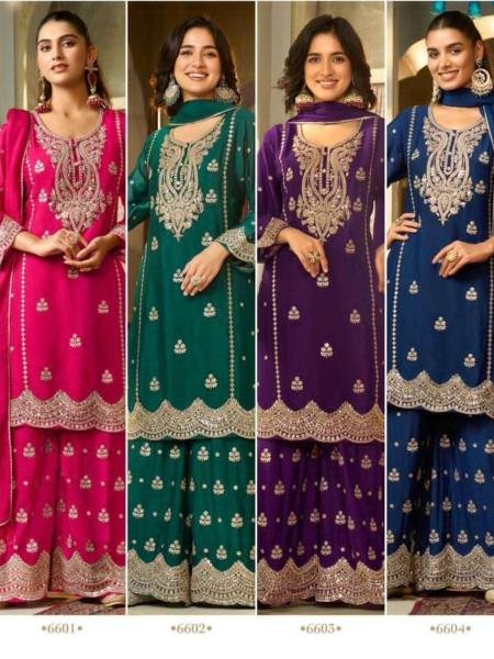 Sanika Monica Readymades Designer Sharara Dress Catalog wholesaler  Salwar Kameez