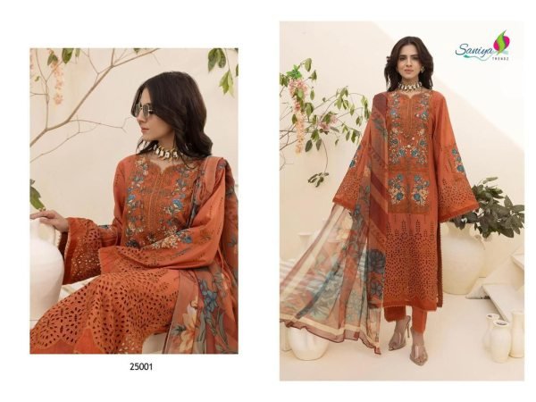 Saniya Cotton With Embroidered Orange Color Suit Set  Churidar Salwar Suits Wholesale