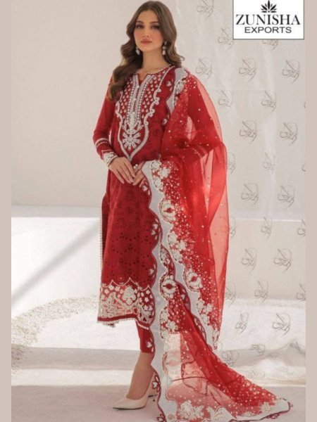 Zunisha Exports Vol 1 Chikankari Pakistani Suit Wholesale Catalog