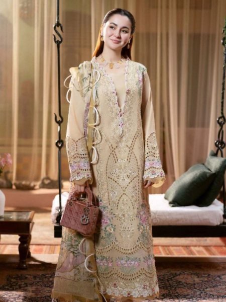 Saniya Trendz Lawn Cotton Suits with Embroidery Premium Wholesale Suit Salwar Kameez
