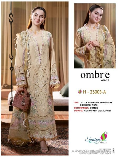 Saniya Trendz Lawn Cotton Suits with Embroidery Premium Wholesale Suit Pakistani Suits Wholesale