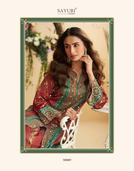 Sayuri Aura Premium Crep Silk Mirror Work 3 Piece Coord Sets at Wholesale Launch Full Set Salwar Kameez