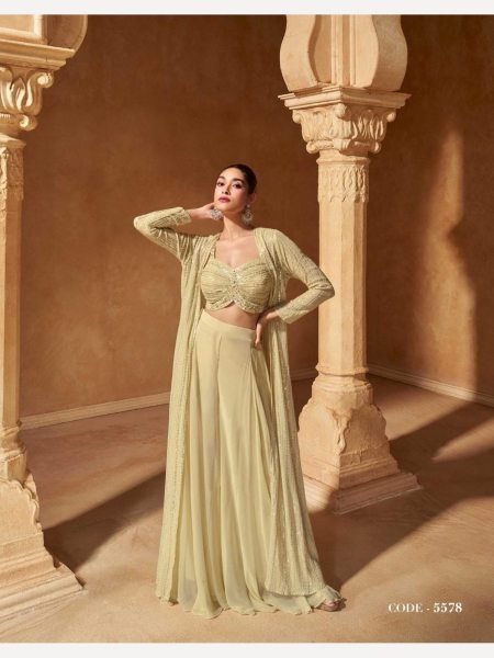 Sayuri Designer Meraki Real Georgette Western Wear Collection  Wedding Bridal Dress Wholesale