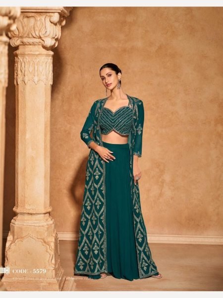 Sayuri Designer Meraki Real Georgette Western Wear Collection  Wedding Bridal Dress Wholesale