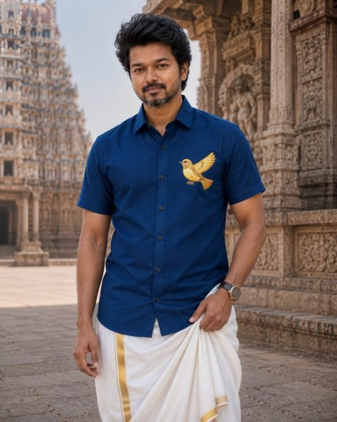 Seamless Blue Men Printed Cotton Shirt with Matching Dhoti at Wholesale Rate Mens Shirt