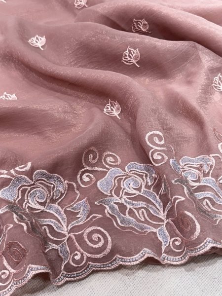 Seamless Mauve Designer Melbourne Silk Saree with Matching Blouse at Factory Price Silk Sarees Wholesale