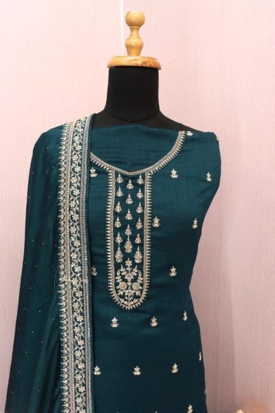 Shaheen-3 indian women designer silk georgette pant salwar kameez suit party eid festive Designer Plazzo Salwar Suits Wholesale