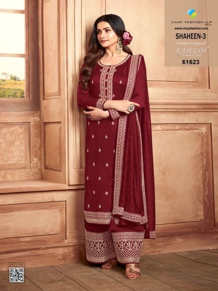Shaheen-3 indian women designer silk georgette pant salwar kameez suit party eid festive Designer Plazzo Salwar Suits Wholesale