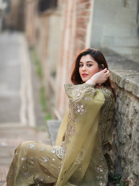Sharara Luxe Edition French Crepe Silk Suit with Embroidery  & Tissue Dupatta Ready to Wear Ready To Wear Collection