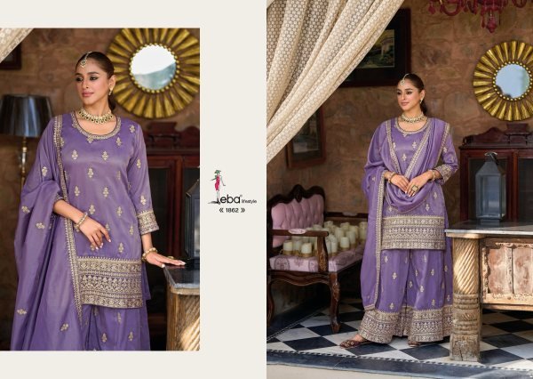 Shimmer Embroidered Salwar Kameez Set Eba Lifestyle Heeramandi Ready to Wear 3 Piece at Wholesale Prices Designer Plazzo Salwar Suits Wholesale