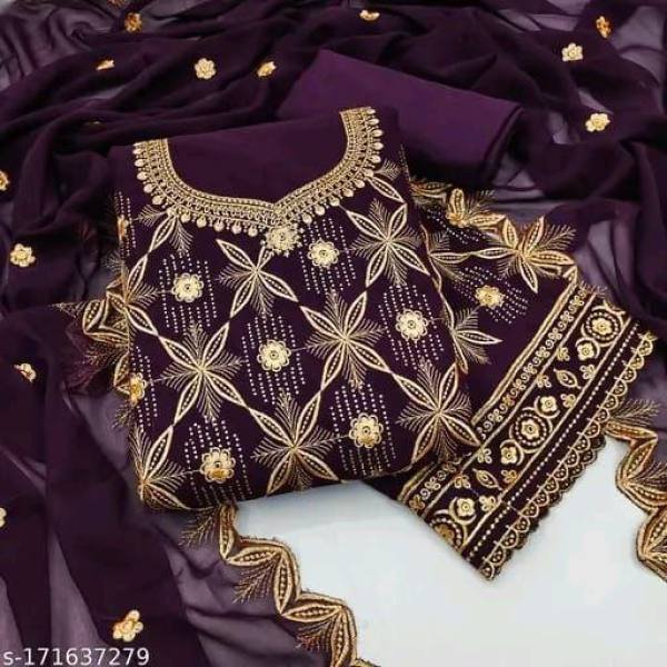 Shop Georgette Salwar Suit Online for Weddings & Festive Wear At Manufacturer Rate Color Set Matching Dress Material Wholesale