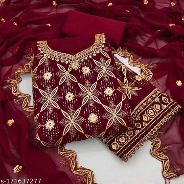 Shop Georgette Salwar Suit Online for Weddings & Festive Wear At Manufacturer Rate Color Set Matching Dress Material Wholesale
