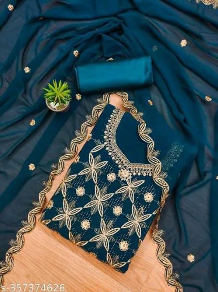 Shop Georgette Salwar Suit Online for Weddings & Festive Wear At Manufacturer Rate Color Set Matching Dress Material Wholesale