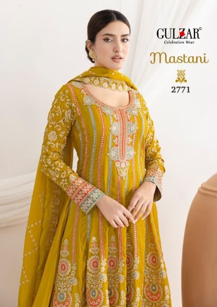 Showstopper  Mastani Silk Anarkali Set with Dabka Dori and Resham Work By Gulzar Fashion Anarakali Gown Wholesale