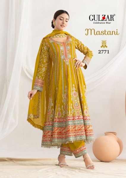 Showstopper  Mastani Silk Anarkali Set with Dabka Dori and Resham Work By Gulzar Fashion Anarakali Gown Wholesale